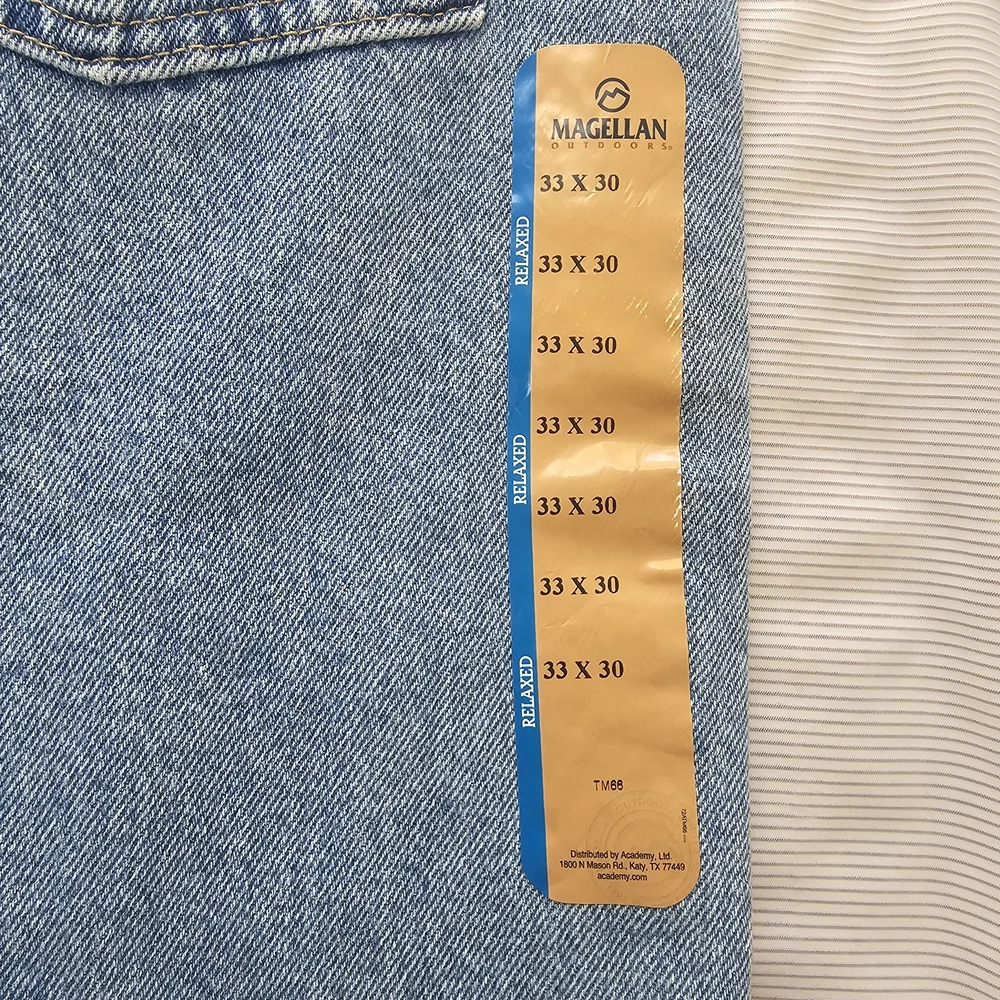 NWT MAGELLAN OUTDOORS Men's Jeans Relaxed‎ FIT size 33×30